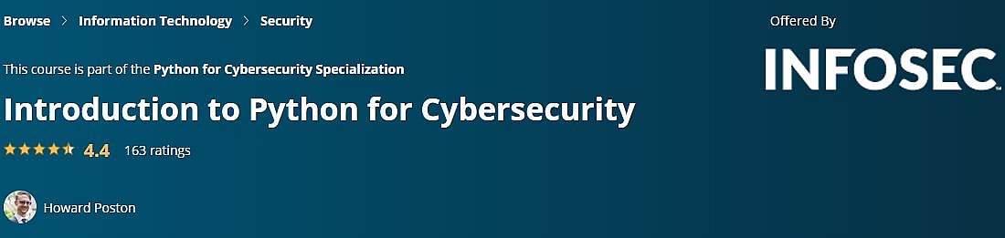 Introduction to Cybersecurity Python Coursera