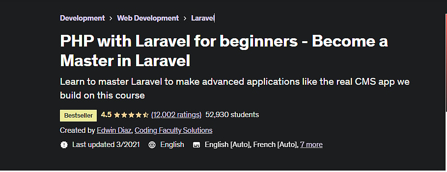 PHP-with-Laravel-for-beginners