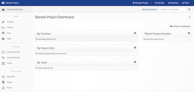 Cloud CMS Project Dashboard